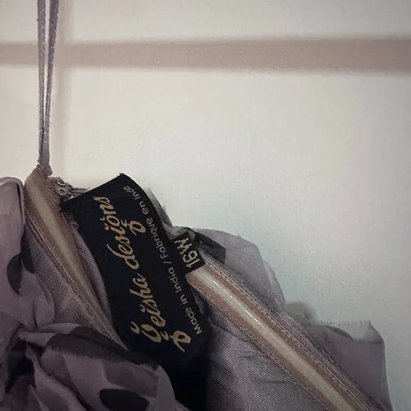 Anthropologie - PLUS SIZE Appliqued Tulle Strapless Midi Dress - Picture 5 of 5